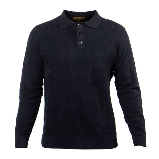 Prestige Greek Knit Design Polo 366 - Cellini Uomo