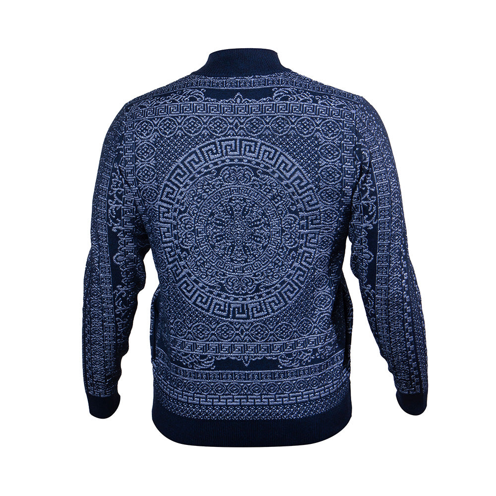 Prestige Long Sleeve Sweater Mock Neck Zip 556