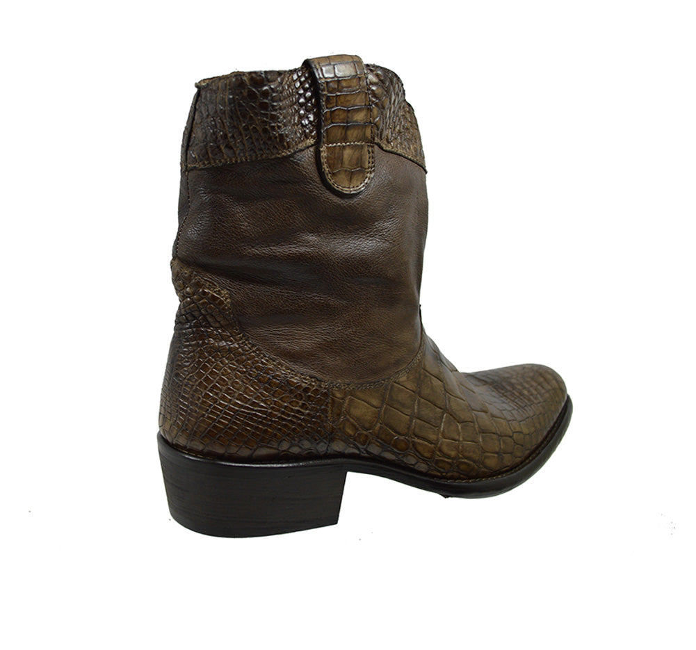 Calzoleria Toscana 3934 Alligator Cowboy Boot - Cellini Uomo