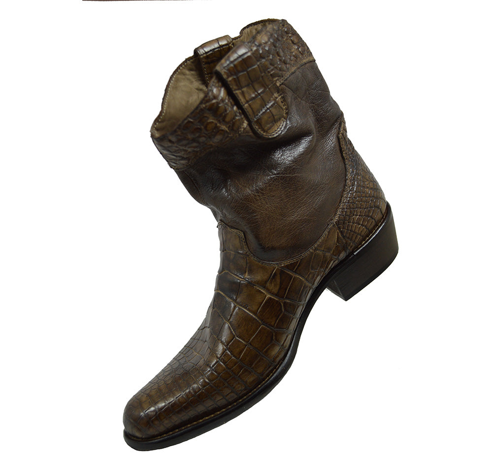 Calzoleria Toscana 3934 Alligator Cowboy Boot - Cellini Uomo
