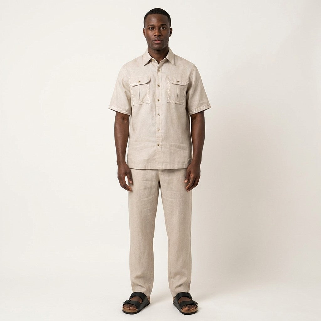 Prestige Linen Set LUX-530 | Elegant Spring/Summer Clothing