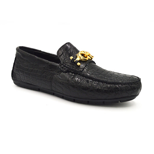 Mauri 3517 Gold Driving Shoe Black