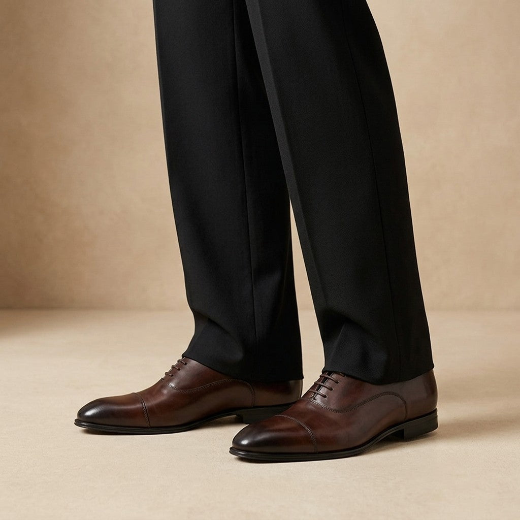 Bruno Magli Adriano Cap Toe Dress Shoes Black / 12