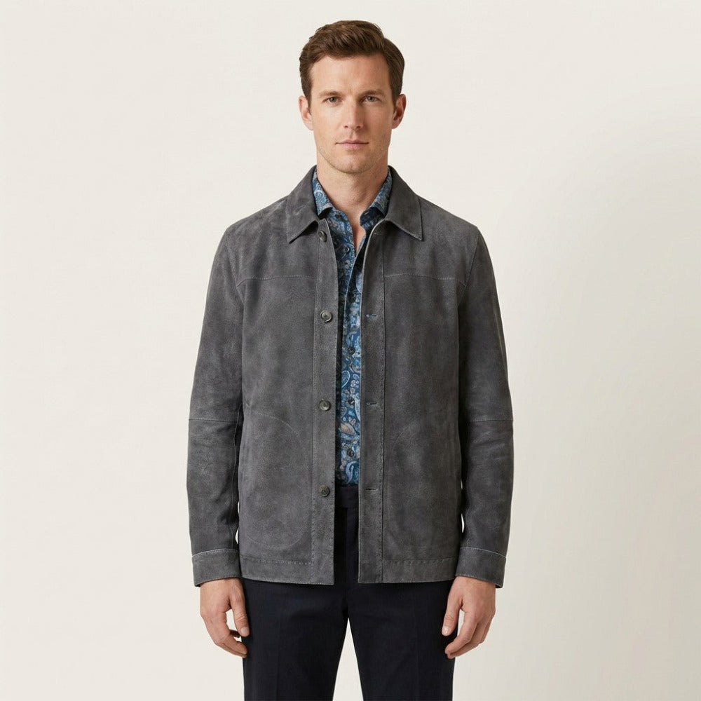 Missani Reversible Distressed Leather Jacket | Cellini Uomo