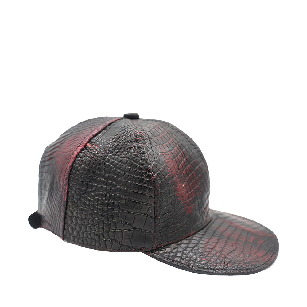 Cellini Custom Alligator Hat Burgundy