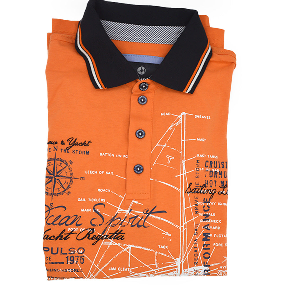 Impulso Crew&Yacht Orange Polo Shirt