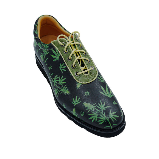 Sheriff Collection 2449-8632 Cannabis Low-Top Shoes With Alligator - Cellini Uomo