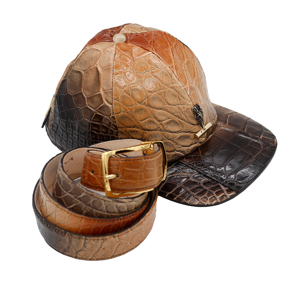 Mauri Alligator Multi Brown Belt - Cellini Uomo