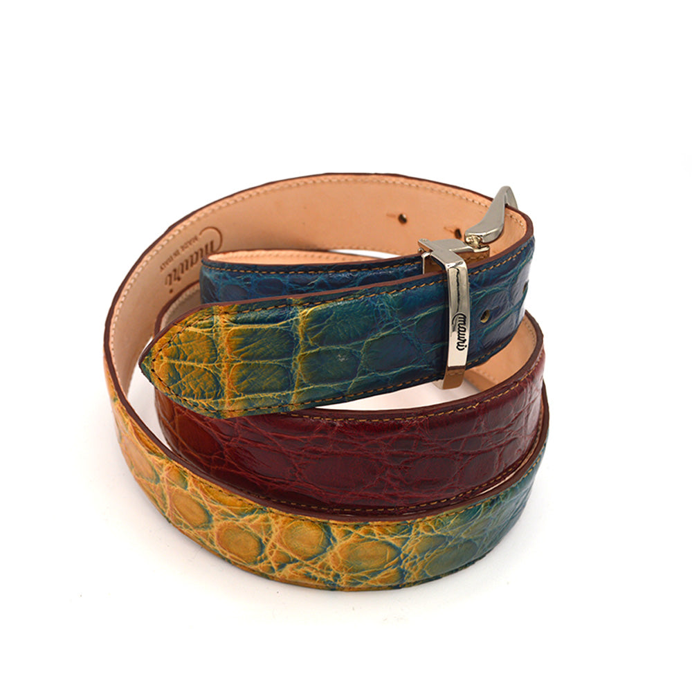 Mauri Alligator Multi Toffee Belt