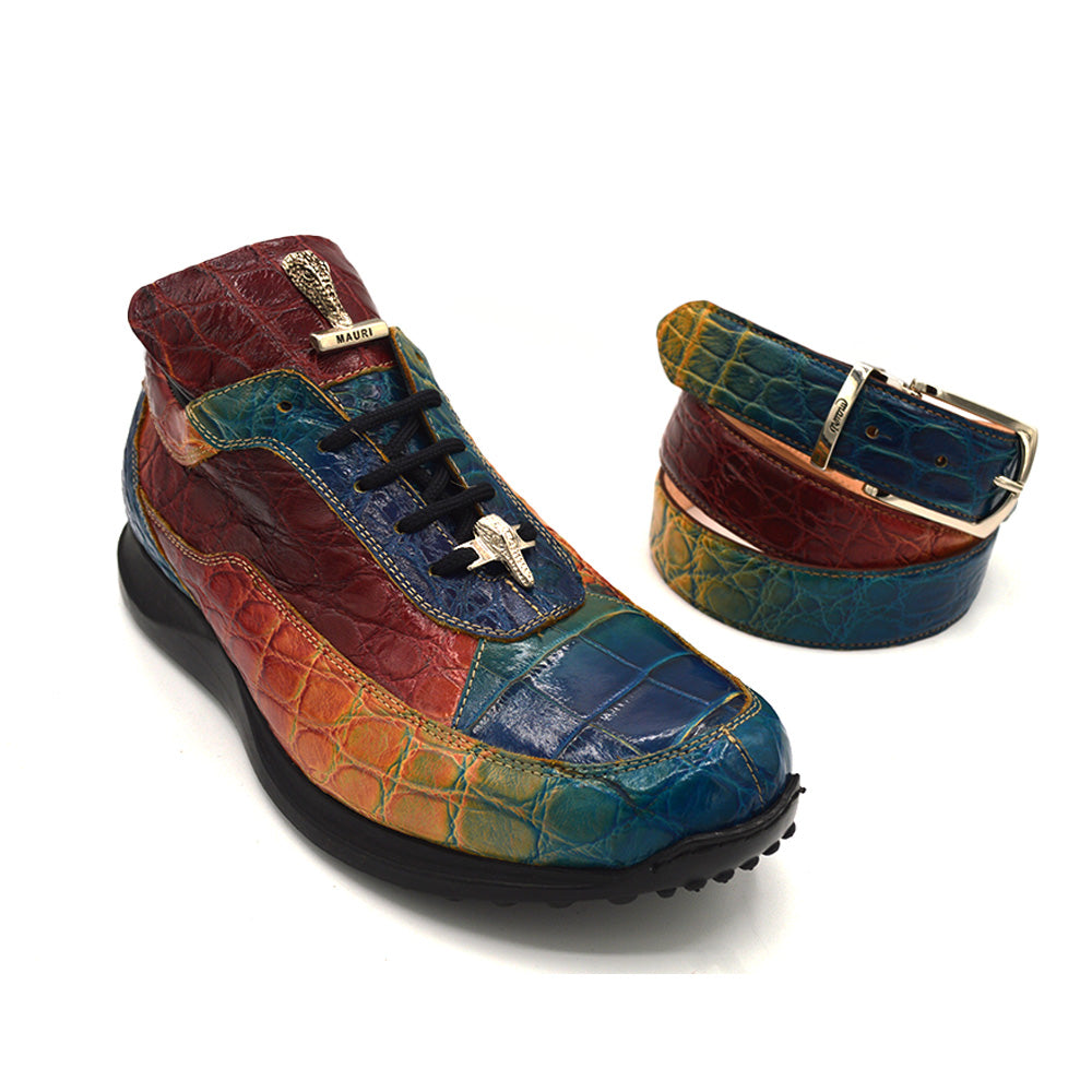 Mauri Alligator Multi Toffee Belt