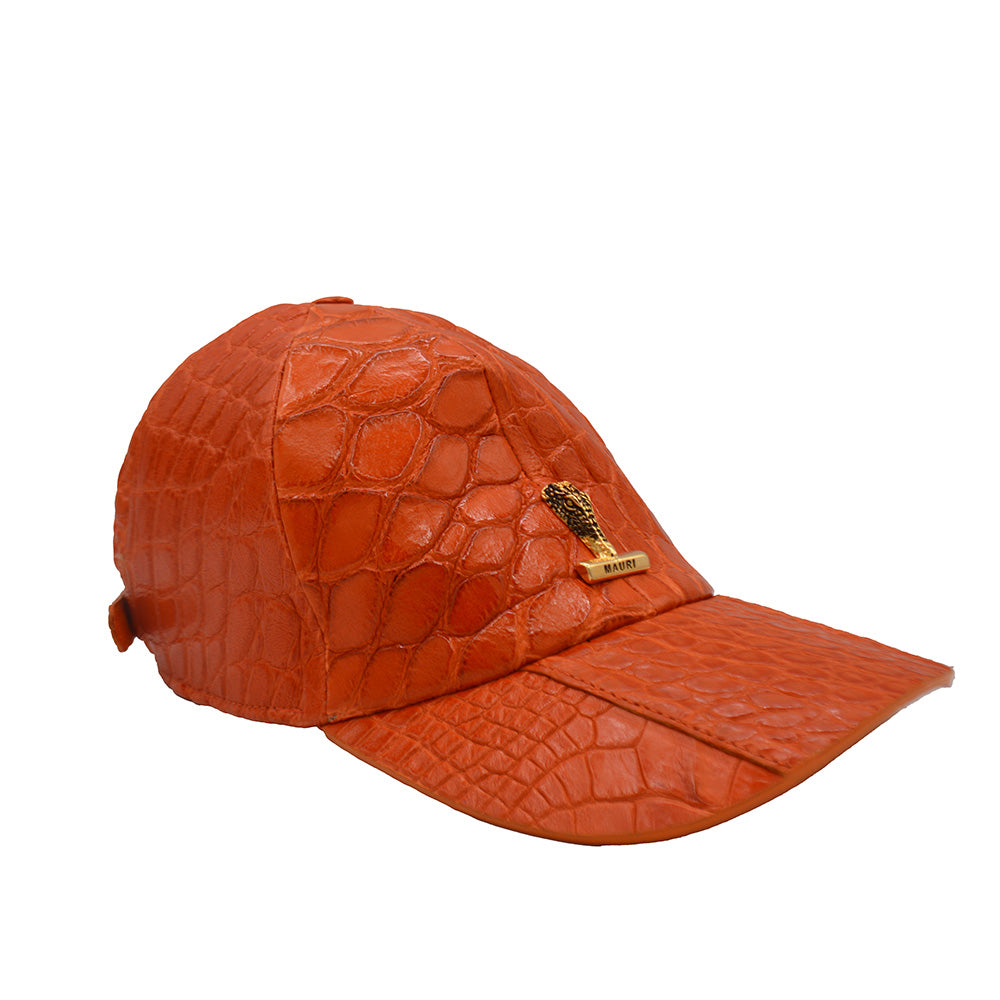 Mauri Alligator Adjustable Hat - Orange