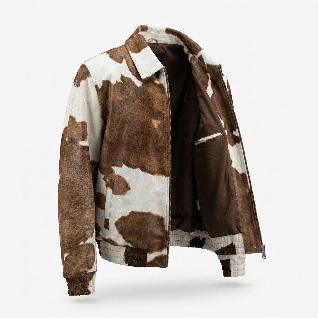 Pony-Effect 100% Sheep Skin Bomber Jacket