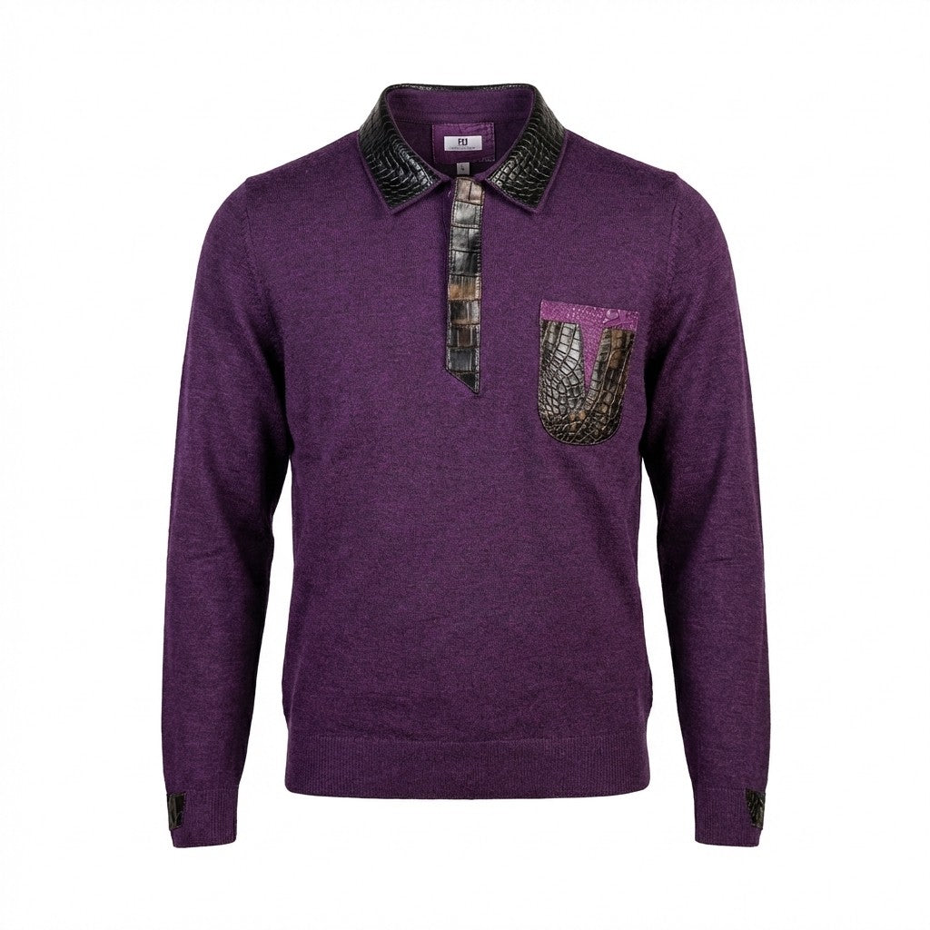 Polo Skinz Alligator Long Sleeve Wool - Cellini Uomo