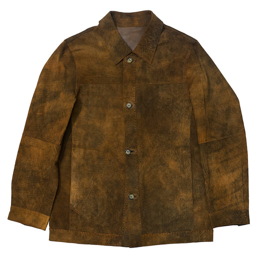 Missani Reversible Distressed Leather Jacket - Cellini Uomo