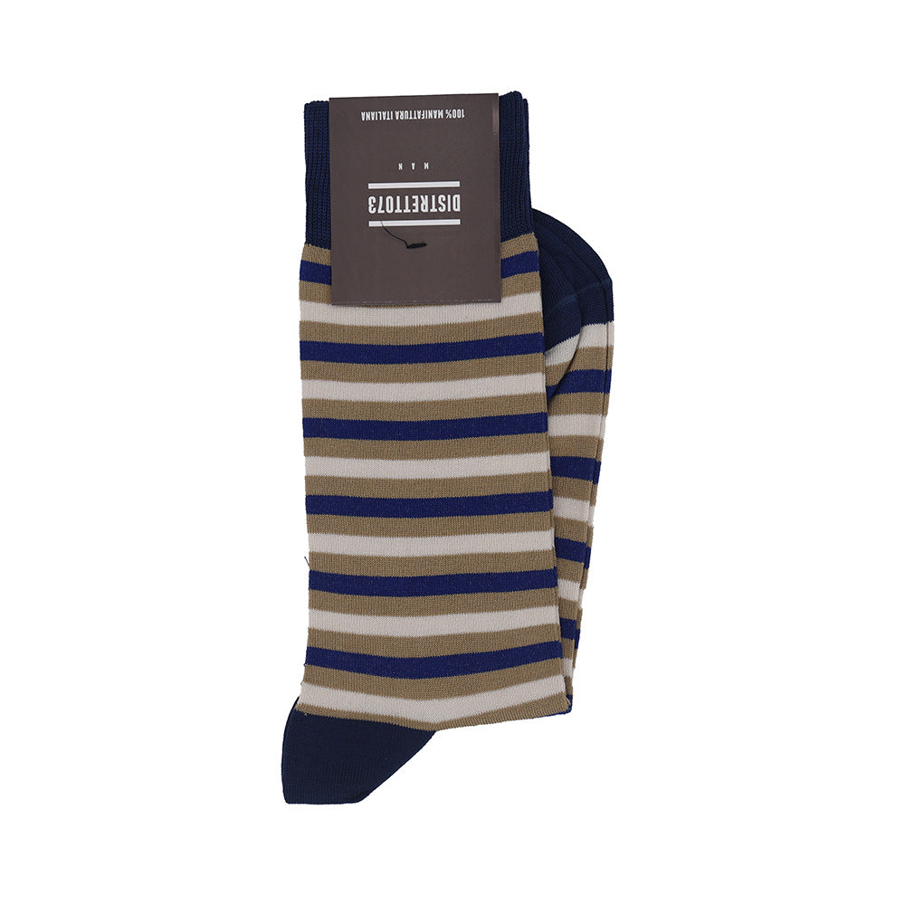 Men's Stripe Cotton Socks - Cellini Uomo