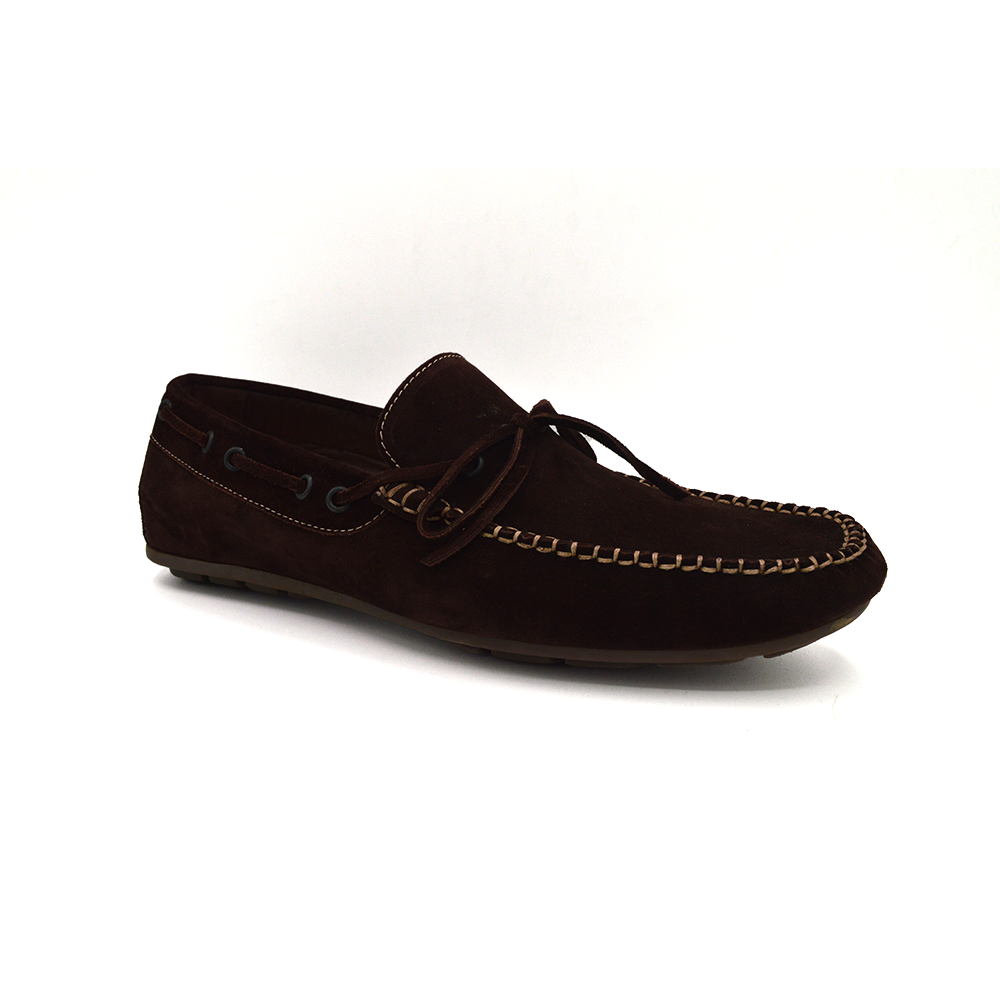 Calzoleria Toscana 2449 Brown Suede Buckle Loafer