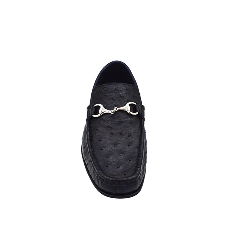 New Calzoleria Toscana V2-3238 Ostrich Loafer Dark Colors