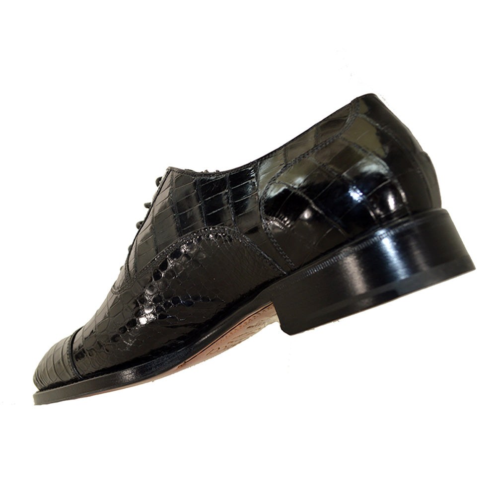 Caporicci 1102 Baby Alligator Lace Up Dress Shoe