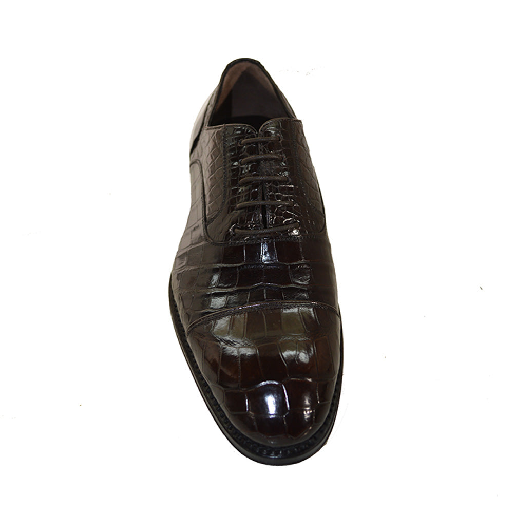 Caporicci 1102 Baby Alligator Lace Up Dress Shoe