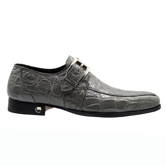 Mauri 1172 Monk Strap Gator Wonder Gray