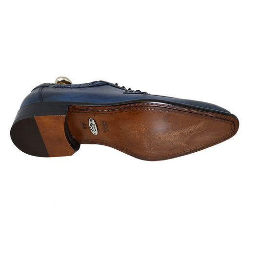 Toscana 1292 Cognac Calf & Croc Lace Up