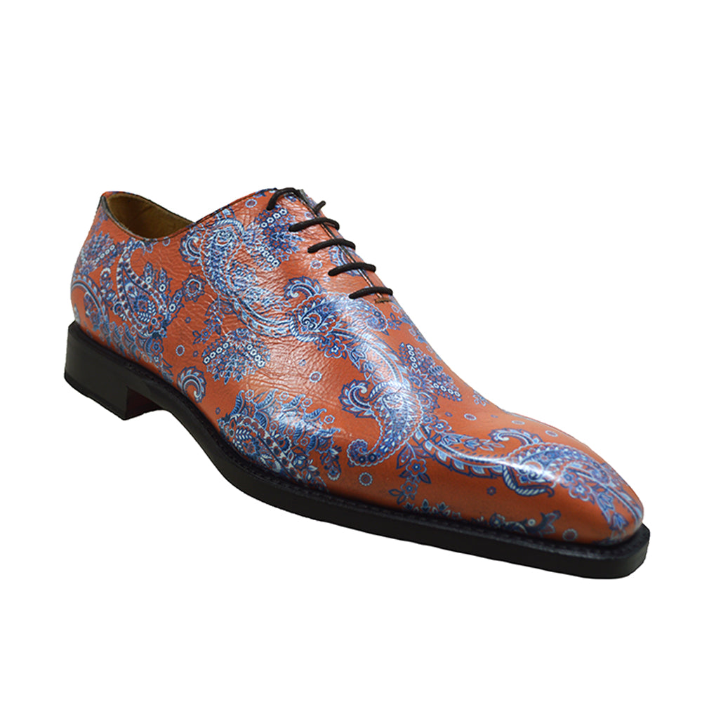 Sheriff Collection 1505 Paisley Print Calf Lace Up