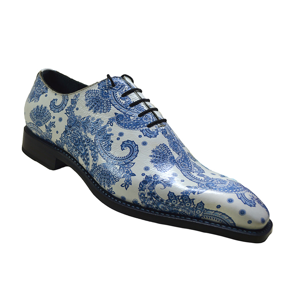 Sheriff Collection 1505 Paisley Print Calf Lace Up