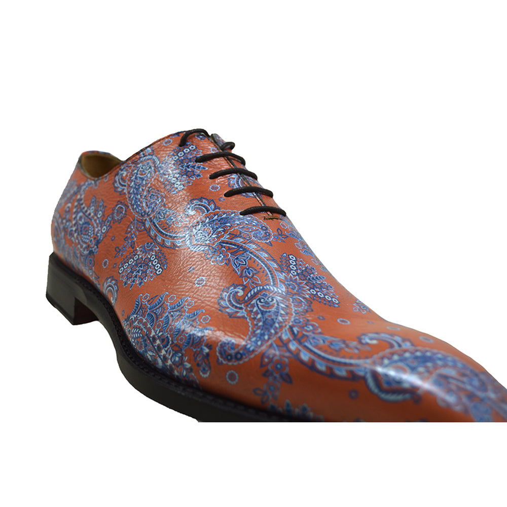 Sheriff Collection 1505 Paisley Print Calf Lace Up