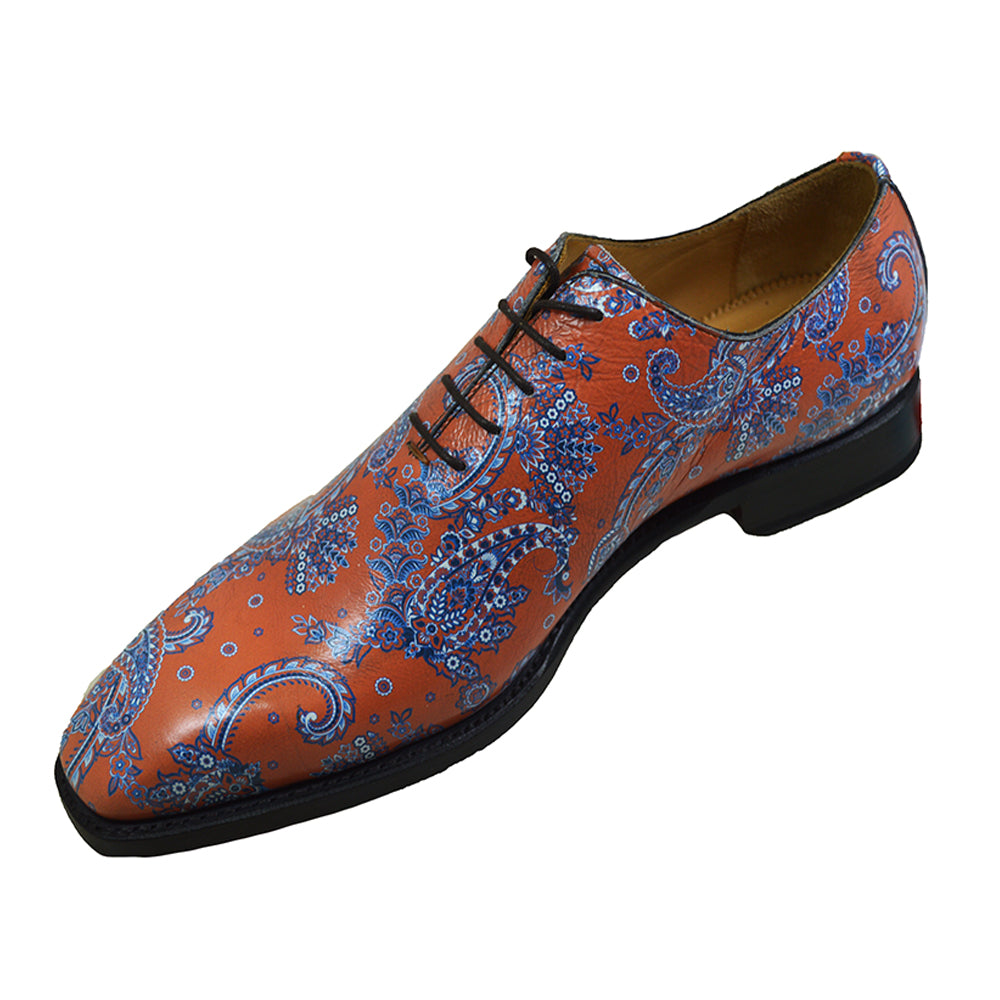 Sheriff Collection 1505 Paisley Print Calf Lace Up