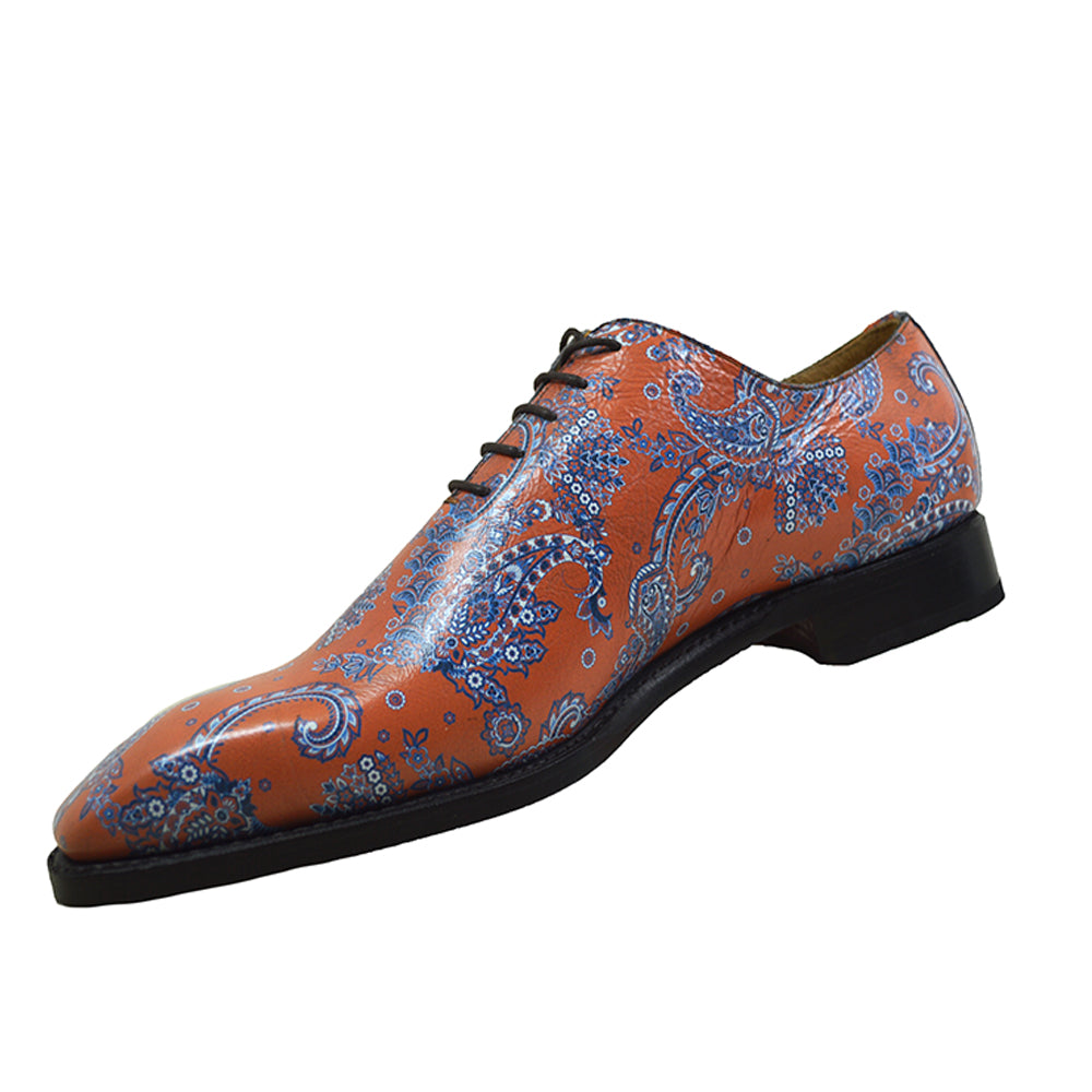 Sheriff Collection 1505 Paisley Print Calf Lace Up