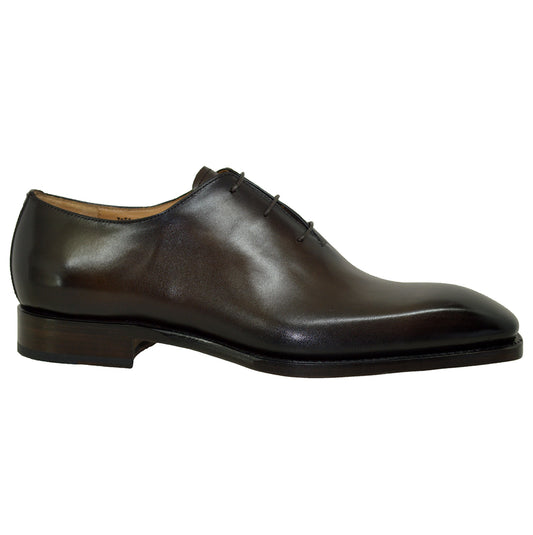 Sheriff Collection 2218 lace-up shoes in black leather with detailed stitching and metal eyelets, stylish and durable footwear.