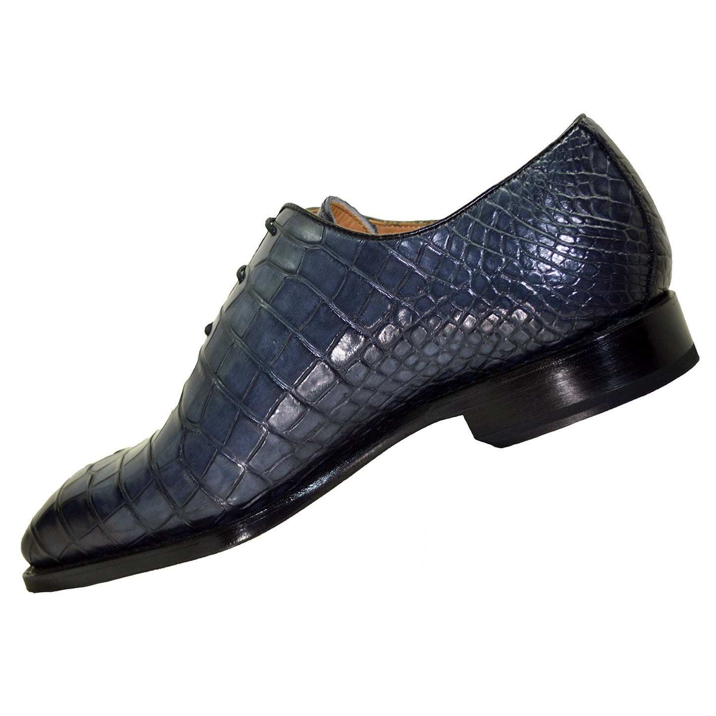 Sheriff Collection 2050 Charcoal Alligator Lace Up