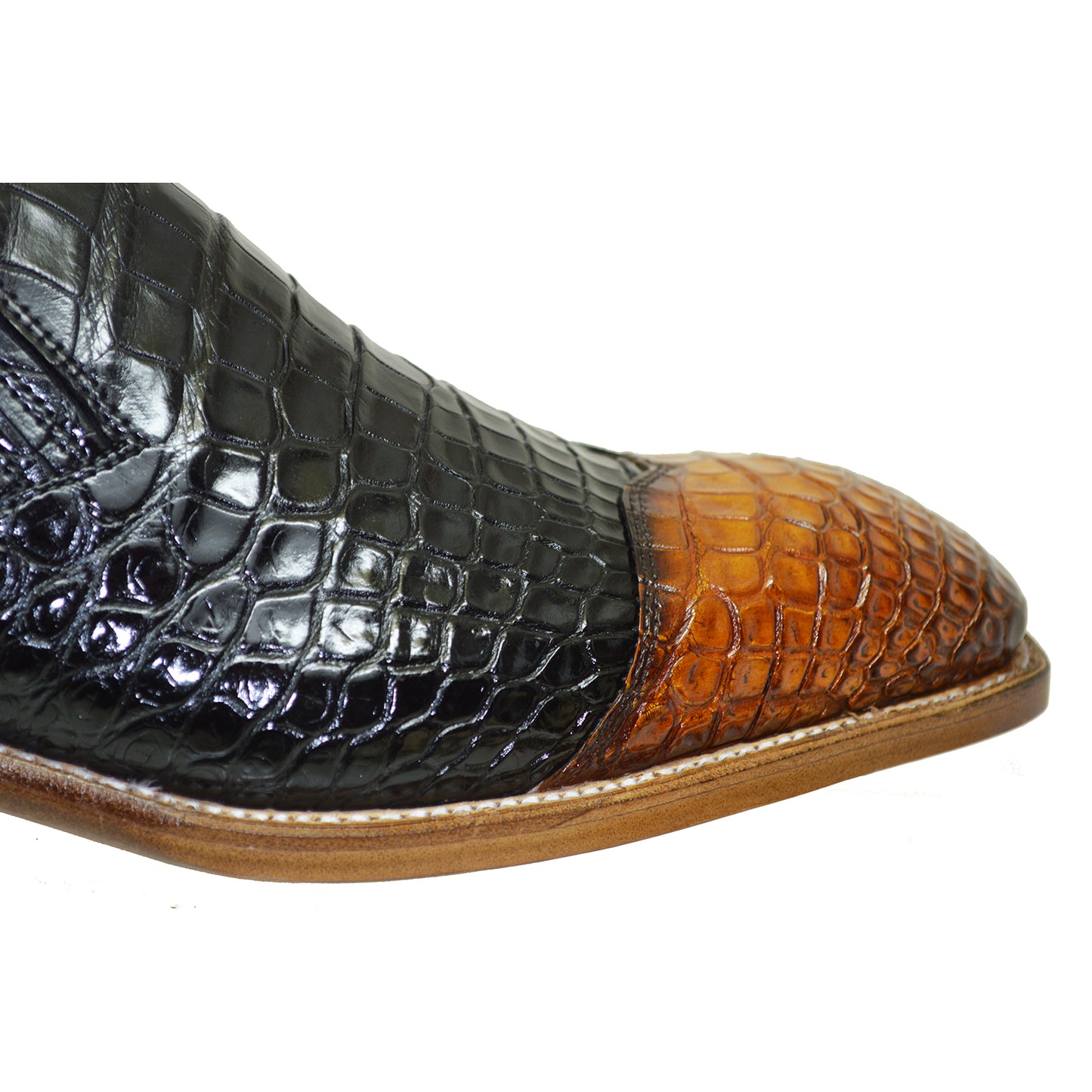 Sheriff Collection Two Tone Alligator Loafer 2174