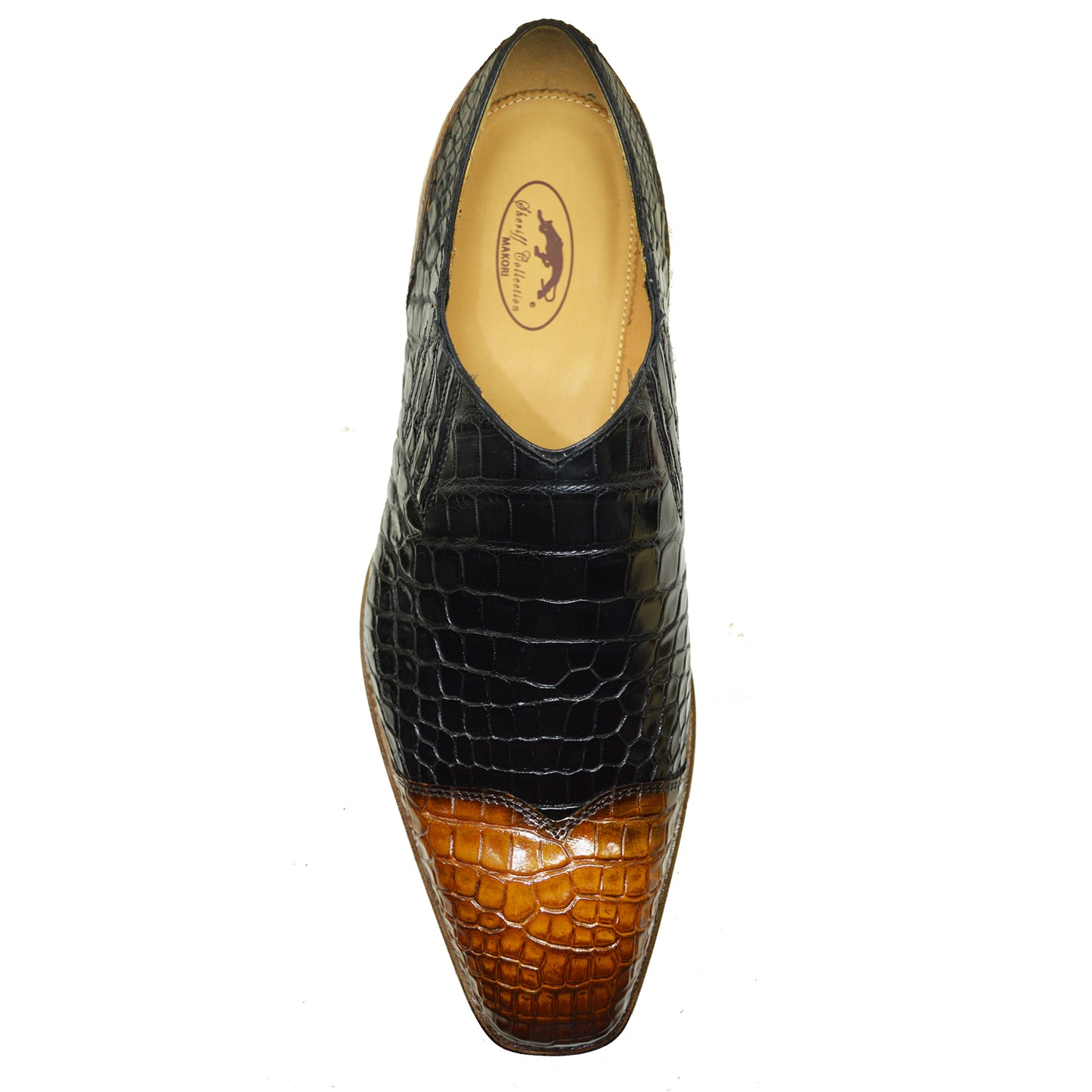 Sheriff Collection Two Tone Alligator Loafer 2174
