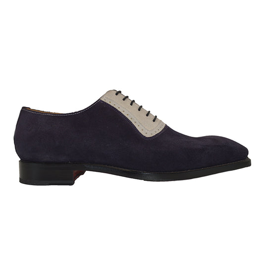 Sheriff Collection 22124 two-tone suede lace-up shoes featuring a stylish design and comfortable fit.