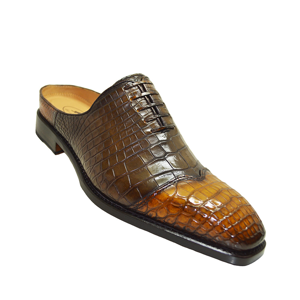 Sheriff Collection 2 Tone Alligator Half Shoe