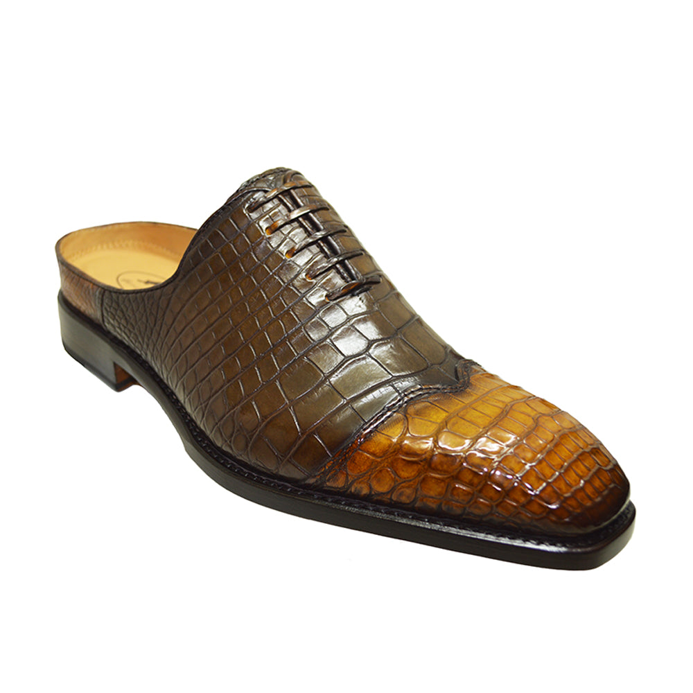 Sheriff Collection 2 Tone Alligator Half Shoe