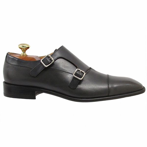 Calzoleria Toscana 2854 Grey Double Monk Strap