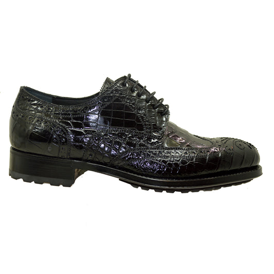 Caporicci 3318 Baby Alligator Wing Tip Lace Up
