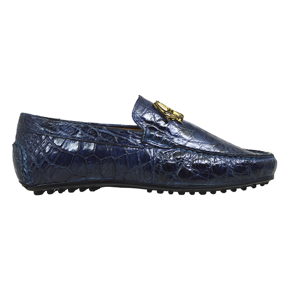 Mauri 3405 Alligator Loafer Navy 1