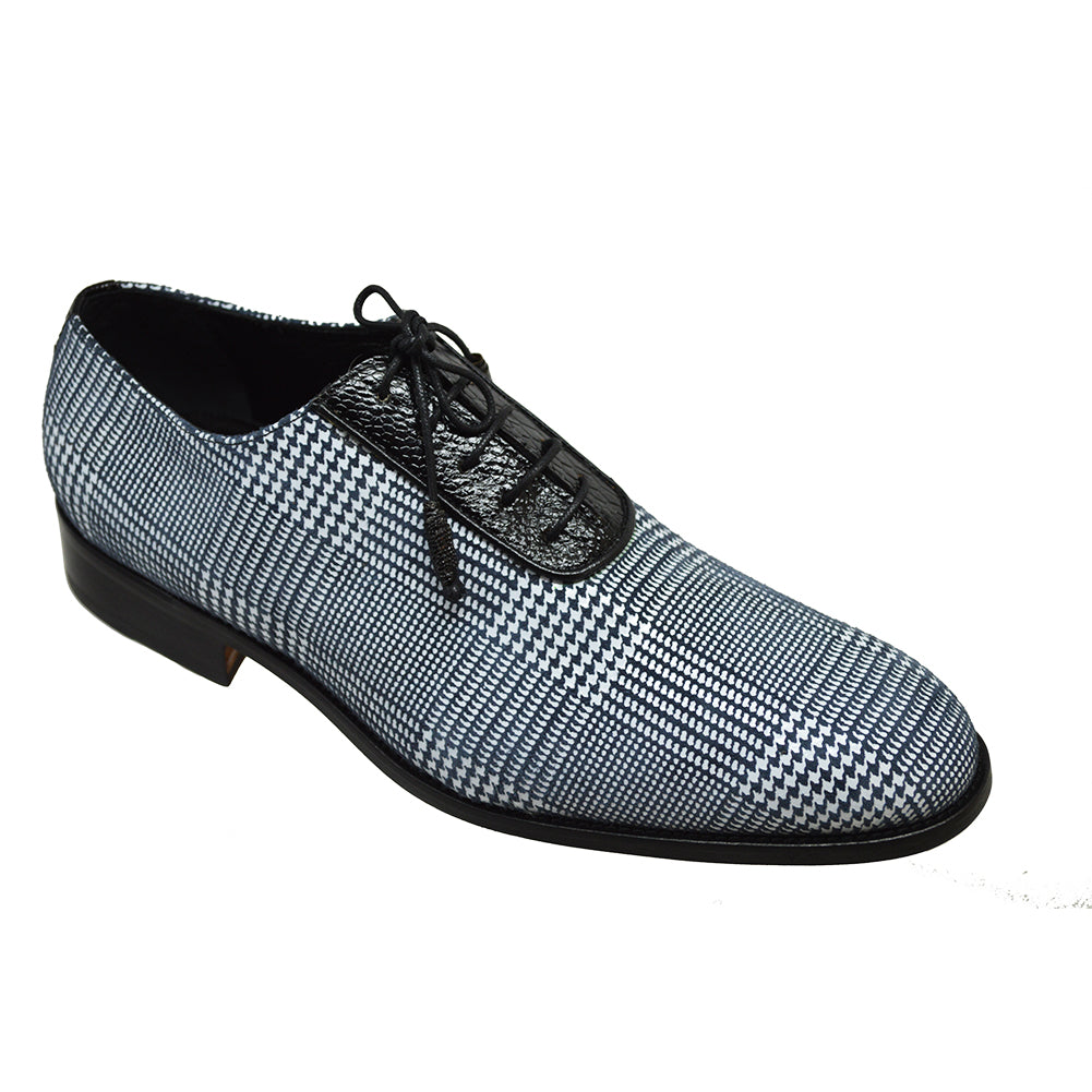 Mauri 4769 Ultra Suede Plaid Houndstooth Dress Shoe