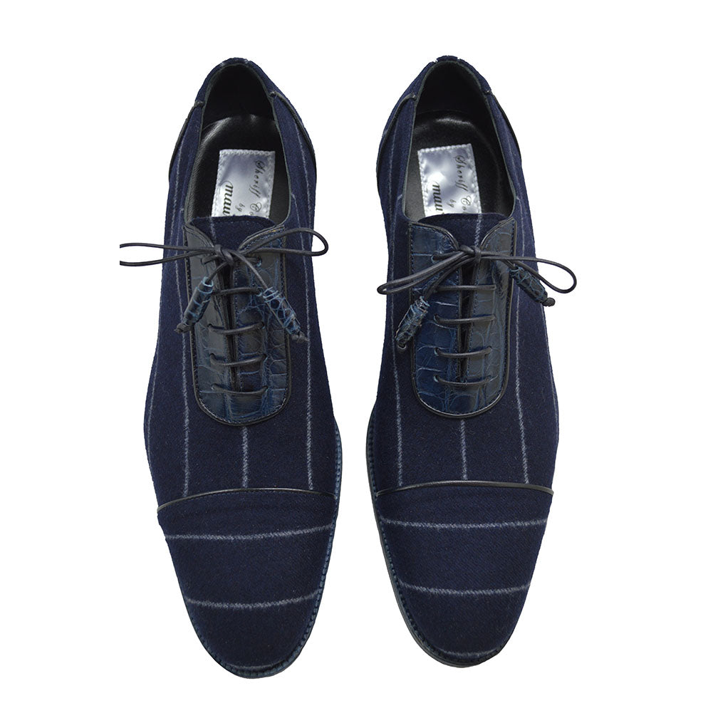 Mauri 4769 Blue Cashmere Lace Up