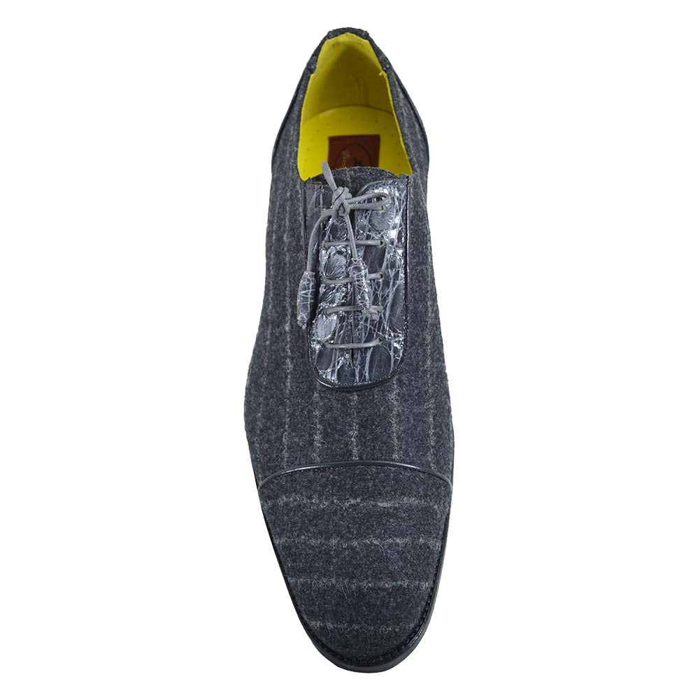Sheriff Collection x Mauri 4769 Charcoal Gray Cashmere Dress Shoe