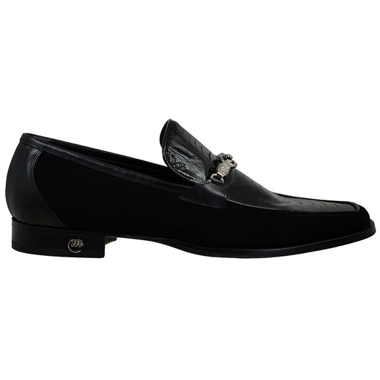 Mauri 'Priest" 4800 Suede-Ostrich Leg Loafer