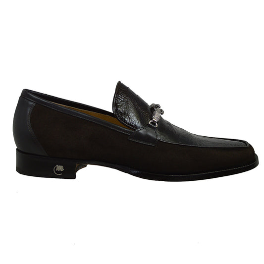 Mauri 'Priest" 4800 Suede-Ostrich Leg Loafer