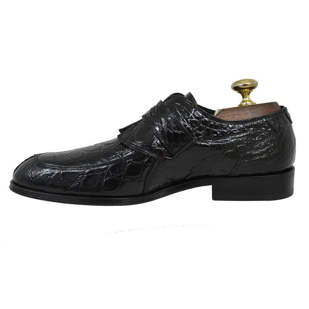 Mauri 4842 Crocodile Monk Strap