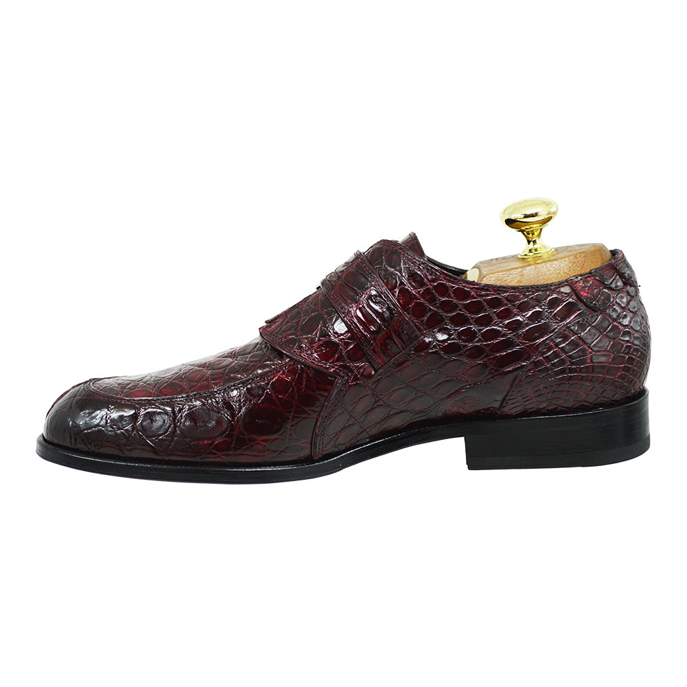 Mauri 4842 Crocodile Monk Strap