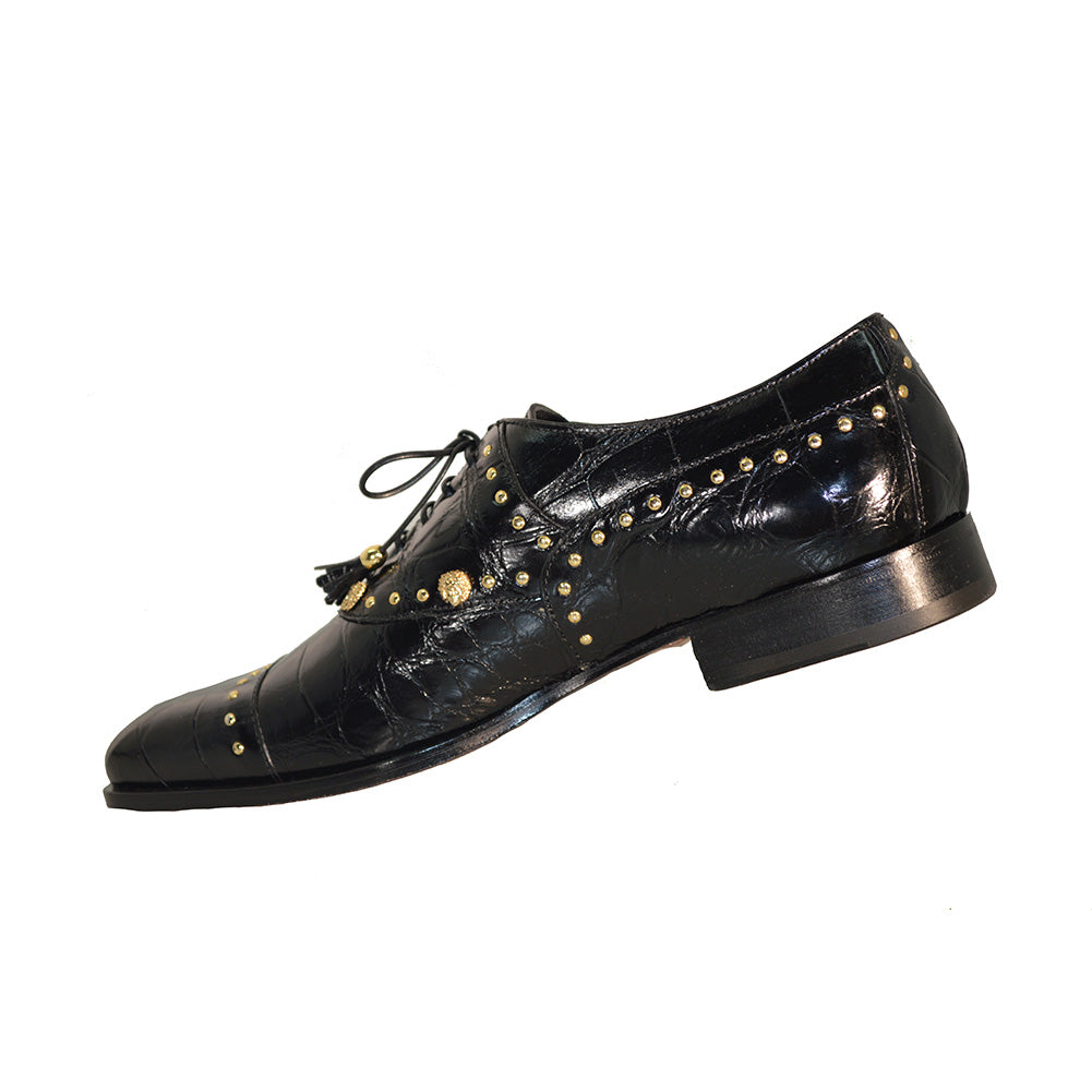 Mauri 4901 Alligator Studded Dress Shoe