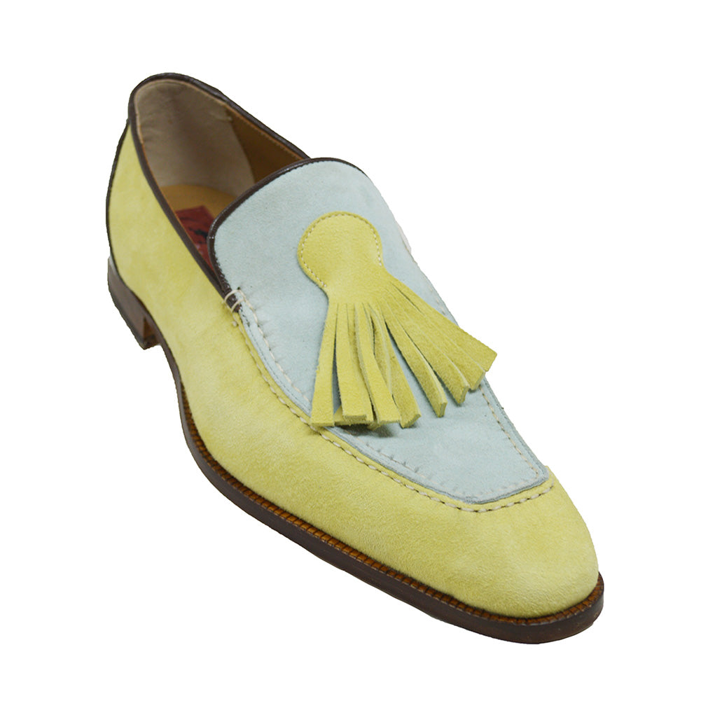 Sheriff Collection x Mauri 4974 Yellow & Lt. Blue Loafer