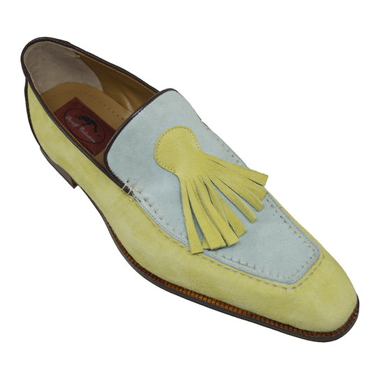 Sheriff Collection x Mauri 4974 Yellow & Lt. Blue Loafer